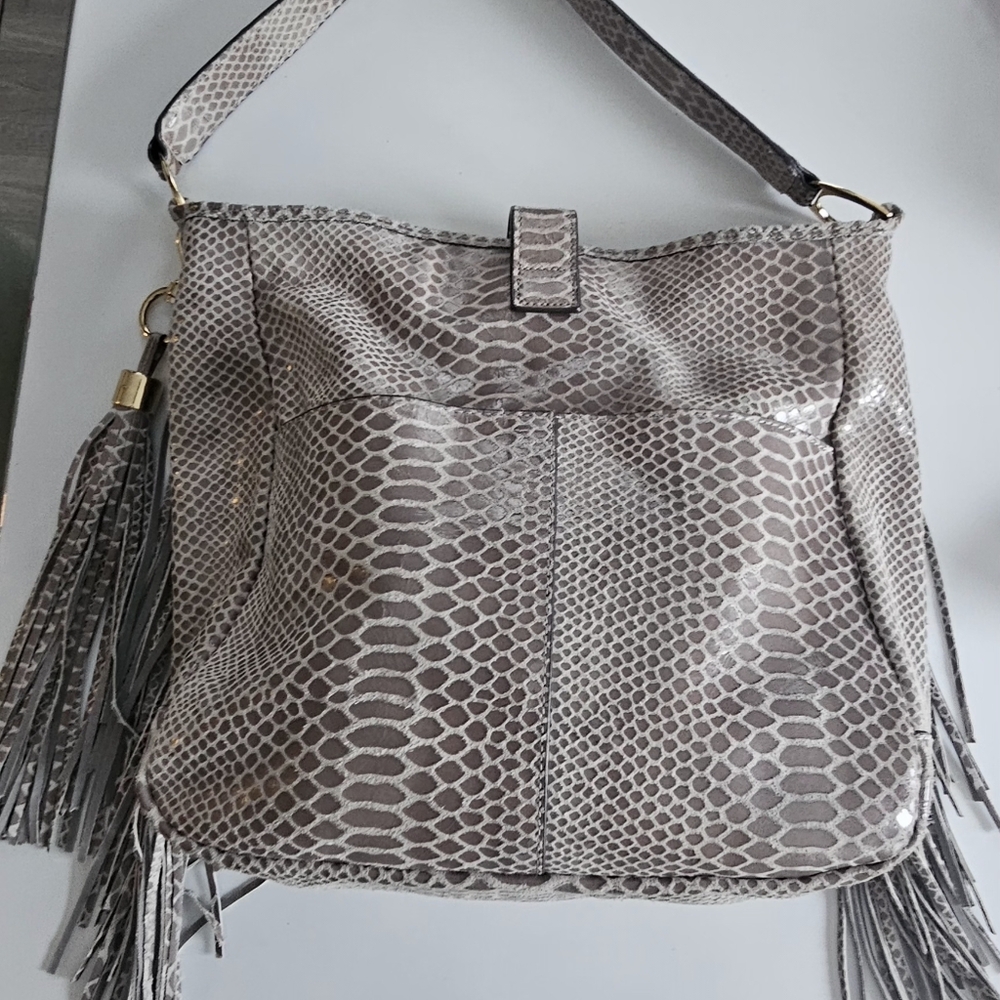 G.I.L.I snakeprint hobo bag
